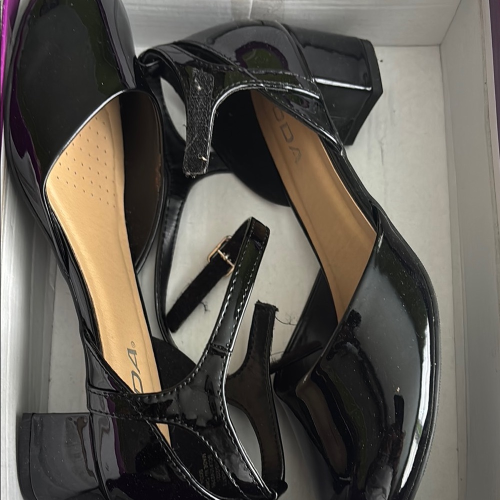 Moda Black children shoes
